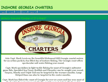 Tablet Screenshot of inshore-georgia-charters.com